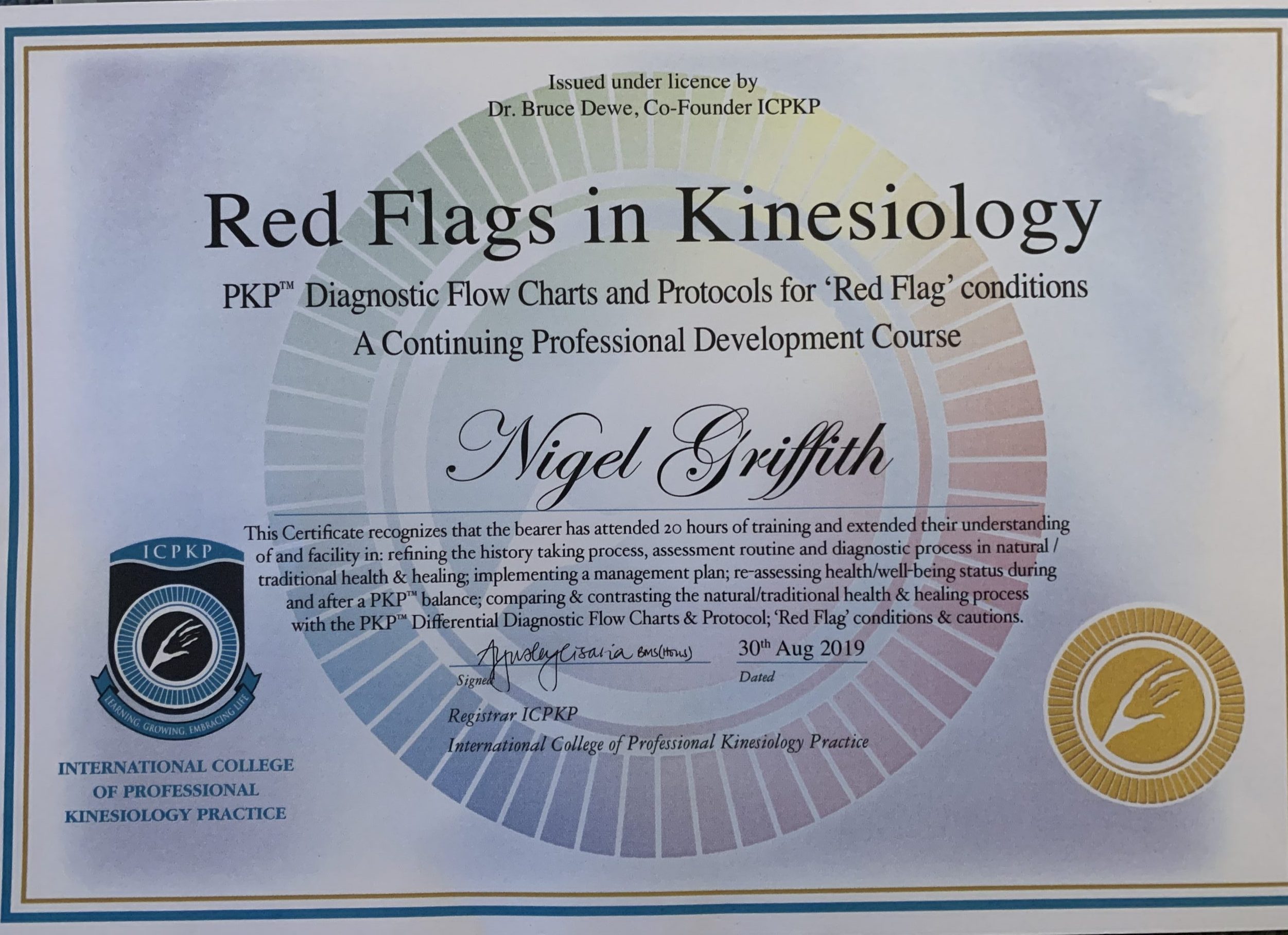 Red Flags cert.